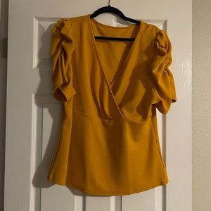 Mustard Blouse- 2x